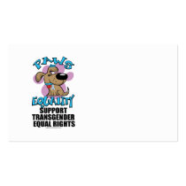 Paws for Equality Transgender Business Card Template