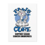 Paws for the Cure Cat Colon Cancer Postcard
