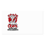Paws for the Cure Cat Heart Disease Business Card