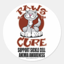 Paws for the Cure Cat SCA Sticker