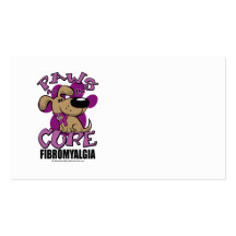 Paws for the Cure Fibromyalgia Business Card Templates