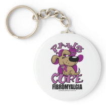 Paws for the Cure Fibromyalgia Keychain