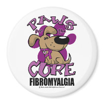 Paws for the Cure Fibromyalgia Fridge Magnets