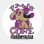 Paws for the Cure Fibromyalgia Stickers