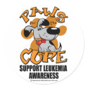 Paws for the Cure Leukaemia 2 stickers
