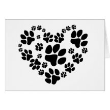 Paws Heart Kaart