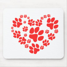 Paws Heart Muismatten