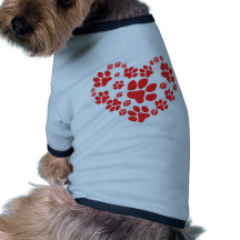Paws Heart Shirt Voor Honden