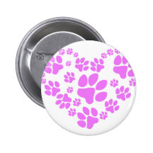 Paws Heart Speld Buttons