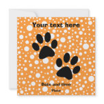 Paws Personalized Invitation