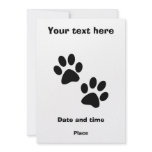 Paws Personalized Invitation