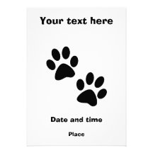 Paws Personalized Invitation