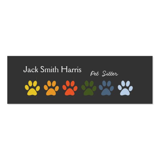 Paws Pet Sitter Veterinarian Business Card Templates