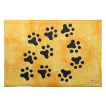 Paw's Placemat (sun yellow)