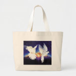 "Pax in Terra" Dove Scene Tote Bags
