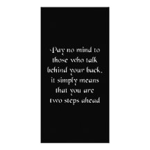 Pay no mind custom photo card