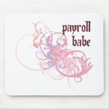 Payroll Babe Mouse Mats