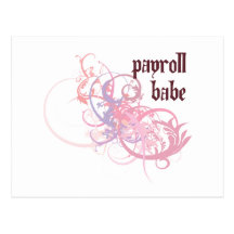 Payroll Babe Post Card