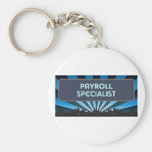 Payroll Specialist Marquee Keychains