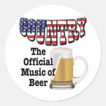 Pays : La musique officielle de la bière Adhésif