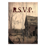 pays personnalisable RSVP de ferme occidentale Invitations Personnalisables
