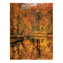 Paysage - automne dans le New Jersey Carte Postale