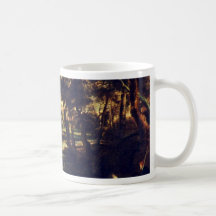 Paysage avec des vaches et des chasseurs de canard mugs