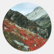 Paysage de Kenai Autocollant Rond