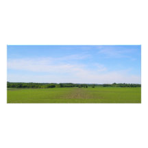 Paysage de Midwest de cieux bleus de cultures de p Faire-parts