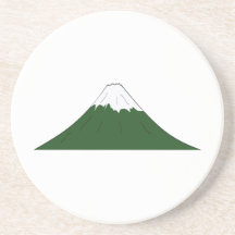 Paysage de montagne dessous de verres