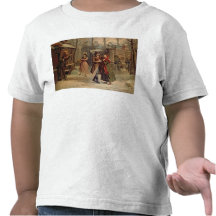 Paysage pour la scène avec Mimi et Rodolfo T-shirts