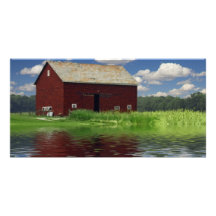 Paysage rural modèle pour photocarte