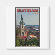 Paysage urbain de Bratislava Aimant