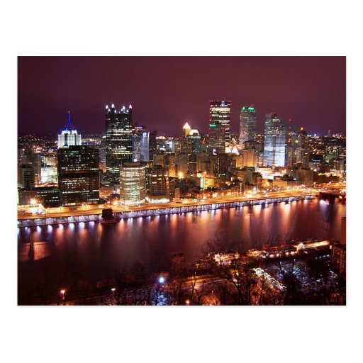 Paysage urbain de Pittsburgh Cartes Postales