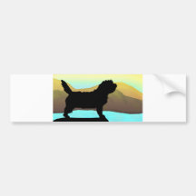 PBGV Dog By The Sea Bumper Sticker
