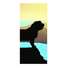 PBGV Dog By The Sea Custom Rack Card