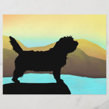 PBGV Dog By The Sea Flyer Design