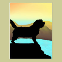 PBGV Dog By The Sea postcards