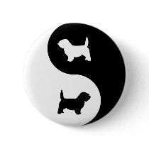 PBGV Ying Yang Buttons