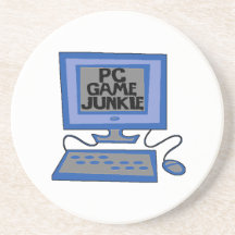 PC Game Junkie Drink Coasters