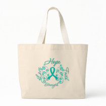 PCOS Hope Motto Butterfly Canvas Bag