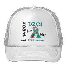 PCOS I Wear Teal For ME 43 Mesh Hats