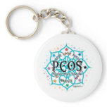 PCOS Lotus Key Chain