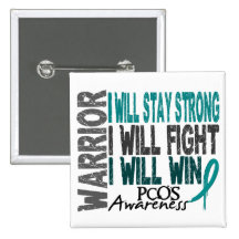 PCOS Warrior Pin