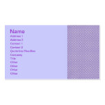 pd18 PERIWINKLE LILAC WHITE POLKADOTS POLKA DOT PA Business Cards