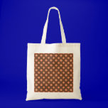 PD35 BROWN CORAL ORANGE POLKADOT POLKA DOT PATTERN bags