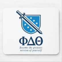 PDT - Stacked Become the Greatest Blue 1 Mouse Pads