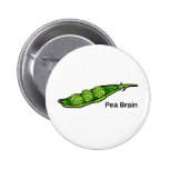 Pea Brain Button
