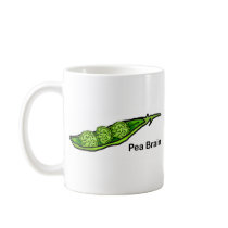 Pea Brain Coffee Mugs