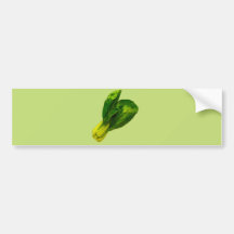 Pea Green Bok Choy Bumper Stickers
